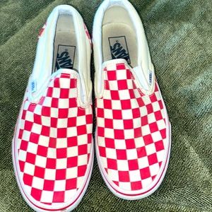 Vans checkered size women's 8